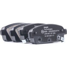 Kazan Hobi Delphi Fren Balatası Arka Opel Astra J 1.4/1.6 09-15, Cascada 1.4/1.6 13-19, Mokka x 1.4/1.6/1.8/2.0 15, Zafira Tourer C 1.4/1.6/1.8 11, Vauxhall Zafira LP2167