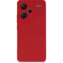 Renas Store Xiaomi Redmi Note 13 Pro Plus Kılıf Nano Içi Kadife Silikon - Kırmızı