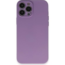 Renas Store Iphone 13 Pro Kılıf Nano Içi Kadife Silikon - Koyu Lila