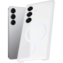 Renas Store Samsung Galaxy S25 Plus Kılıf Pc Zara Magsafe Şeffaf Kılıf - Şeffaf