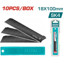 Total Maket Bıçağı Yedek Uç 10'lu THTCB181 Yüksek Kalite Sk4 Çeliği