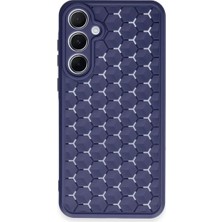 Renas Store Samsung Galaxy A25 5g Kılıf Petek Silikon Kapak - Lacivert