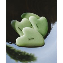 Aparpe Natural Aventurine Facial Massage Tool - Gua Sha Masaj Taşı