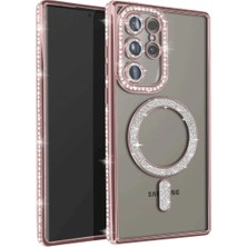 Renas Store Samsung Galaxy S23 Ultra Joke Simli Magneticsafe Kılıf - Pembe