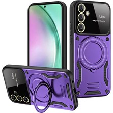 Renas Store Samsung Galaxy S24 Fe Kılıf Joy Lens Standlı Kapak - Mor