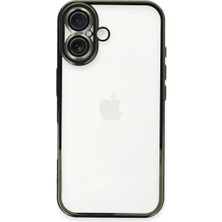Renas Store Iphone 16 Plus Kılıf Razer Lensli Silikon - Yeşil