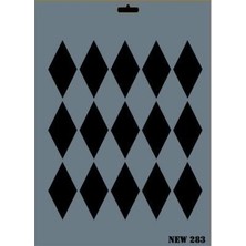 HBG Markt Mey Ithalat® Rich New N-283 Stencil 35X25 cm - Boya Malzemeleri
