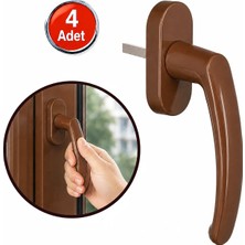 Alet Çantam Pvc Pencere Kolu Pimapen Plastik Pen Kulp Kahve - 4 Adet