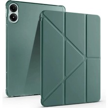 Renas Store Xiaomi Redmi Pad Se 4g Kılıf Kalemlikli Mars Tablet Kılıfı - Koyu Yeşil