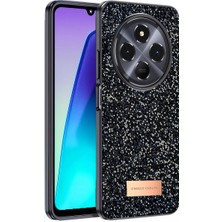 Renas Store Onegif Xiaomi Redmi 14C Bright Simli Kapak - Siyah