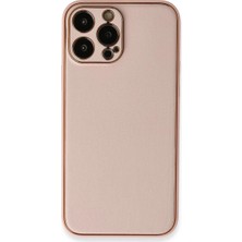 Renas Store Iphone 13 Pro Kılıf Coco Deri Silikon Kapak - Pembe