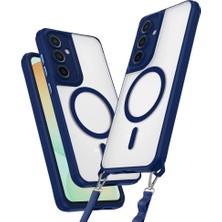 Renas Store Samsung Galaxy S24 Fe Kılıf Enka Magsafe Silikon Kılıf - Lacivert
