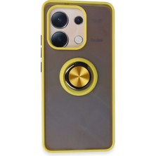 Renas Store Xiaomi Redmi Note 13 4g Kılıf Montreal Yüzüklü Silikon Kapak - Sarı