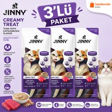 Jinny Creamy Treat Urinary Ton Balığı ve Katsuobushi Kedi Ödül Maması 5X15 gr