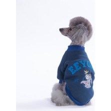 Pawstar Lacivert Eeyore Creek Köpek Sweatshirt Köpek Sweat Köpek Kıyafeti Kedi Kıyafeti 2xl