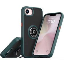 Renas Store Iphone 16E Kılıf Montreal Yüzüklü Silikon Kapak - Yeşil