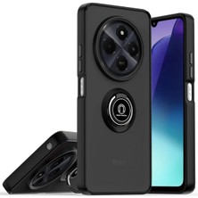 Renas Store Realme C75 4g Kılıf Montreal Yüzüklü Silikon Kapak - Siyah