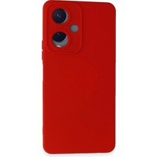 Renas Store Vivo Y17S Kılıf Nano Içi Kadife Silikon - Kırmızı