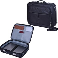 Case Club Case 217-1 Büyük Boy Kasalı Evrak Çantası 17 Inç Laptop Notebook Çantası