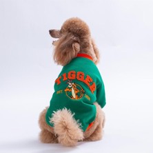 Pawstar Yeşil Tigger Grove Köpek Sweatshirt Köpek Sweat Köpek Kıyafeti Kedi Kıyafeti L
