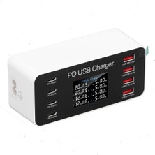Powermaster PM-26056 8 Port Usb+Pd Akıllı Şarj Istasyonu
