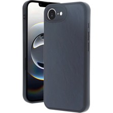 Renas Store Iphone 16E Kılıf Aras Deri Kapak - Lacivert