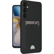 Renas Store Samsung Galaxy A16 5g Kılıf Kelvin Kartvizitli Silikon - Siyah