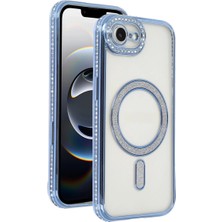Renas Store Iphone 16E Joke Simli Magneticsafe Kılıf - Mavi