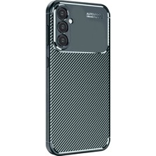 Renas Store Samsung Galaxy S24 Fe Kılıf Auto Focus Karbon Kapak - Koyu Yeşil