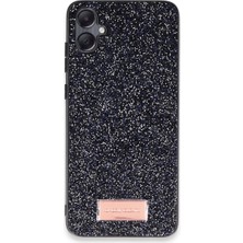 Renas Store Onegif Samsung Galaxy A05 Bright Simli Kapak - Siyah