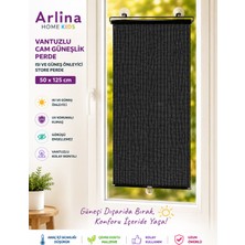 Arlina Home Kids Güneşten Koruyan Ayarlana Bilir Tüm Araçlara ve Ev Camlarına Uyumlu Vantuzlu Pencere Perdesi  50*125