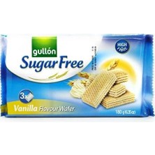 Gullon Vanilya Aromalı Krema Dolgulu Şekersiz Gofret 180gr