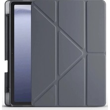 Renas Store Huawei Honor Pad X9 11.5 Kılıf Kalemlikli Mars Tablet Kılıfı - Koyu Gri
