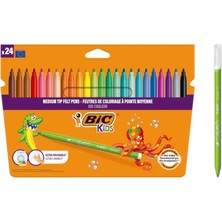Kazan Hobi Bıc Kids Kid Couleur Keçeli Boya Kalemi, 24'lü Kutu