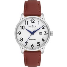 Nacar Safir Cam Klasik Siyah Erkek Kol Saati NC31-297170-AWL2