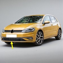Kazan Hobi Ön Tampon Orta Izgarası Krom Çıtalı 5G0853671G Vw Golf 7.5 ile Uyumlu 2017-2020