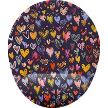 Kazan Hobi Iyi Fikirler Kalp Desenli Bilek Destekli Mouse Pad