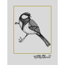 Kazan Hobi Sketchbook: Bird Sketch, Large 8.5" x 11", 110 Pages, Perfect For Everyone, Crayons, Pencils, Drawing And Sketching