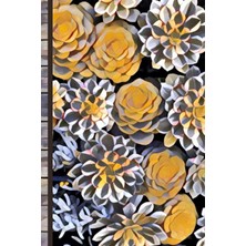 Kazan Hobi Independently Published Blank Lined Notepad/journal: Yellow Succulents