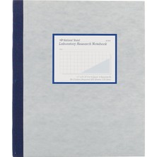 Kazan Hobi National Laboratuvar Defteri, 4 x 4 Quad Ruling, Gri Kapak, 11" x 9.3" 100 Numaralı Set (43644)