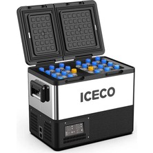 Kazan Hobi Iceco TCD55 12/24VOLT 55 Litre Çift Bölmeli Outdoor Kompresörlü Oto Buzdolabı/dondurucu