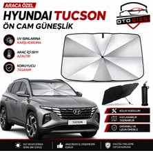 OtoÇizgi Hyundai Tucson Şemsiye Tip Ön Cam Güneşliği Katlanabilir Uv Korumalı Araç Cam Güneşlik