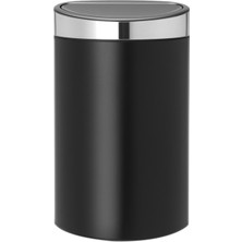 Kazan Hobi Brabantia Dokunmatik Kumandalı Çöp Kutusu, 30 L, Paslanmaz Çelik, Matt Black/matt Steel Fpp, 40 L