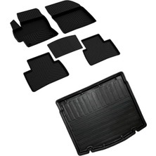 Kazan Hobi Ferrous Autoaccessories Toyota Corolla Cross ile Uyumlu 4d Paspas ve 3D Bagaj Havuzu 2020 ve Üstü