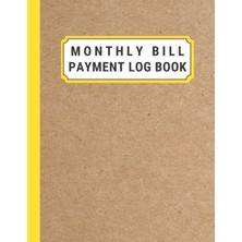 Kazan Hobi Monthly Bill Payment Log Book: Simple Monthly Bill Payment Organizer & Tracker For Personal And Business Use | Expense And Bill Paying Checklist | 8.5” x 11” Inches
