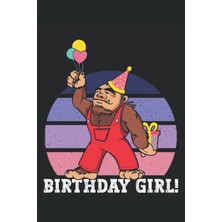 Kazan Hobi Bigfoot Party Supplies Birthday Girl Sasquatch: Paperback Note Book, 120 Pages, Regular Dots, 6x9