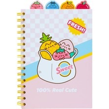 Kazan Hobi Grupo Erik A5 Project Notebook With 4 Dividers - Pusheen Merchandise | Notepad A5 Notebook With Dividers, Project Planner | Pusheen Gifts For Cat Lovers