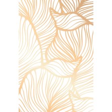 Kazan Hobi White And Gold Floral Journal
