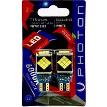 Kazan Hobi Photon Ampul T15 W16W 12-24V 24 LED Exclusive Serie (2'li Blister) - Pht PH7015 B2
