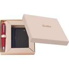 Kazan Hobi Scrikss Dr 3104C12 Kredi Kartlık ve 62 Kırmızı Tükenmez Kalem Set Haki